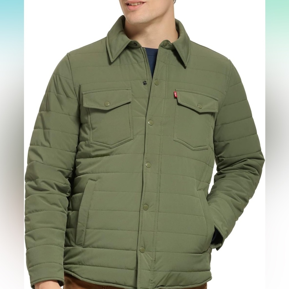 LEVIS HUNTER GREEN SHIRT JACKET
